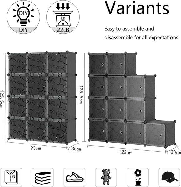 plastic wardrobe